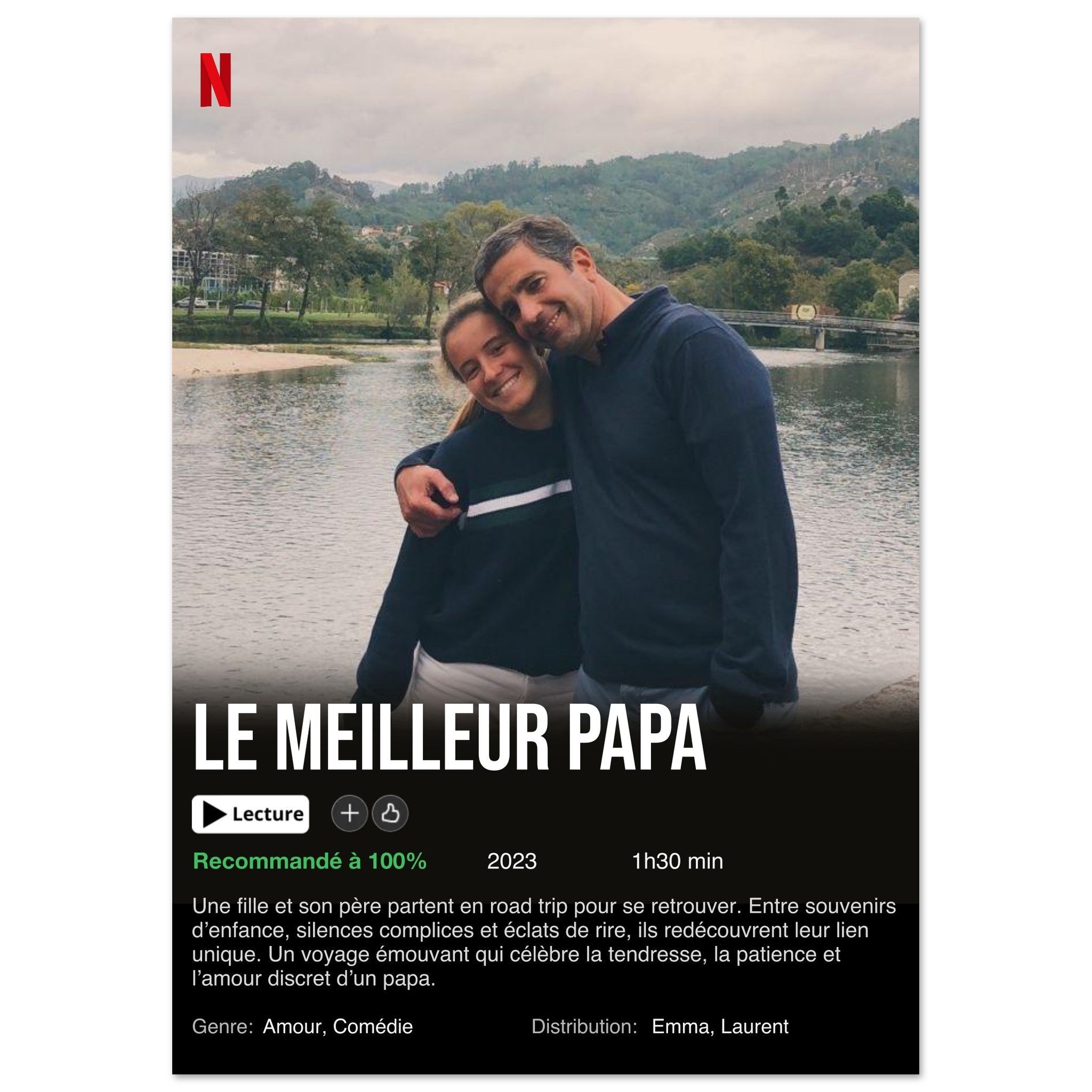 Affiche Netflix Personnalisée (Edition Fête des Pères)