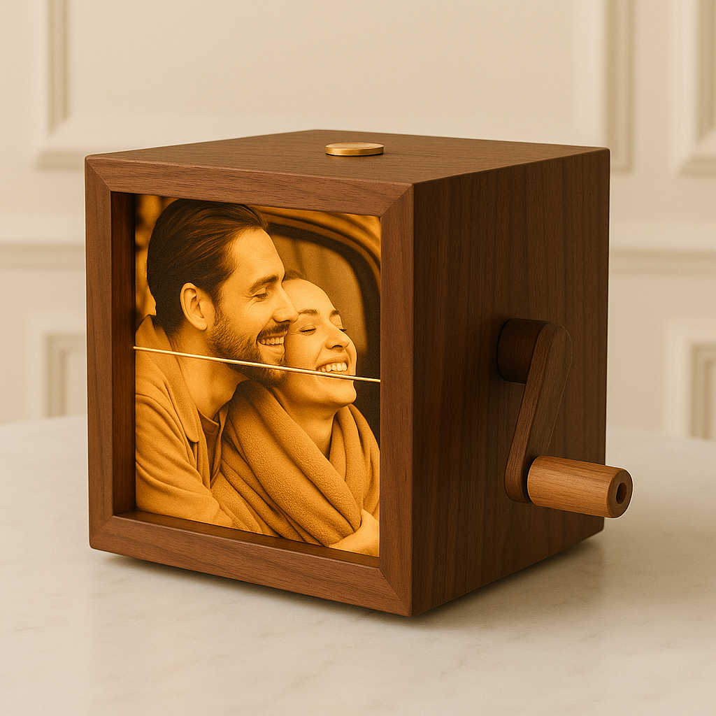 Boite à Photos Personnalisée Rotative