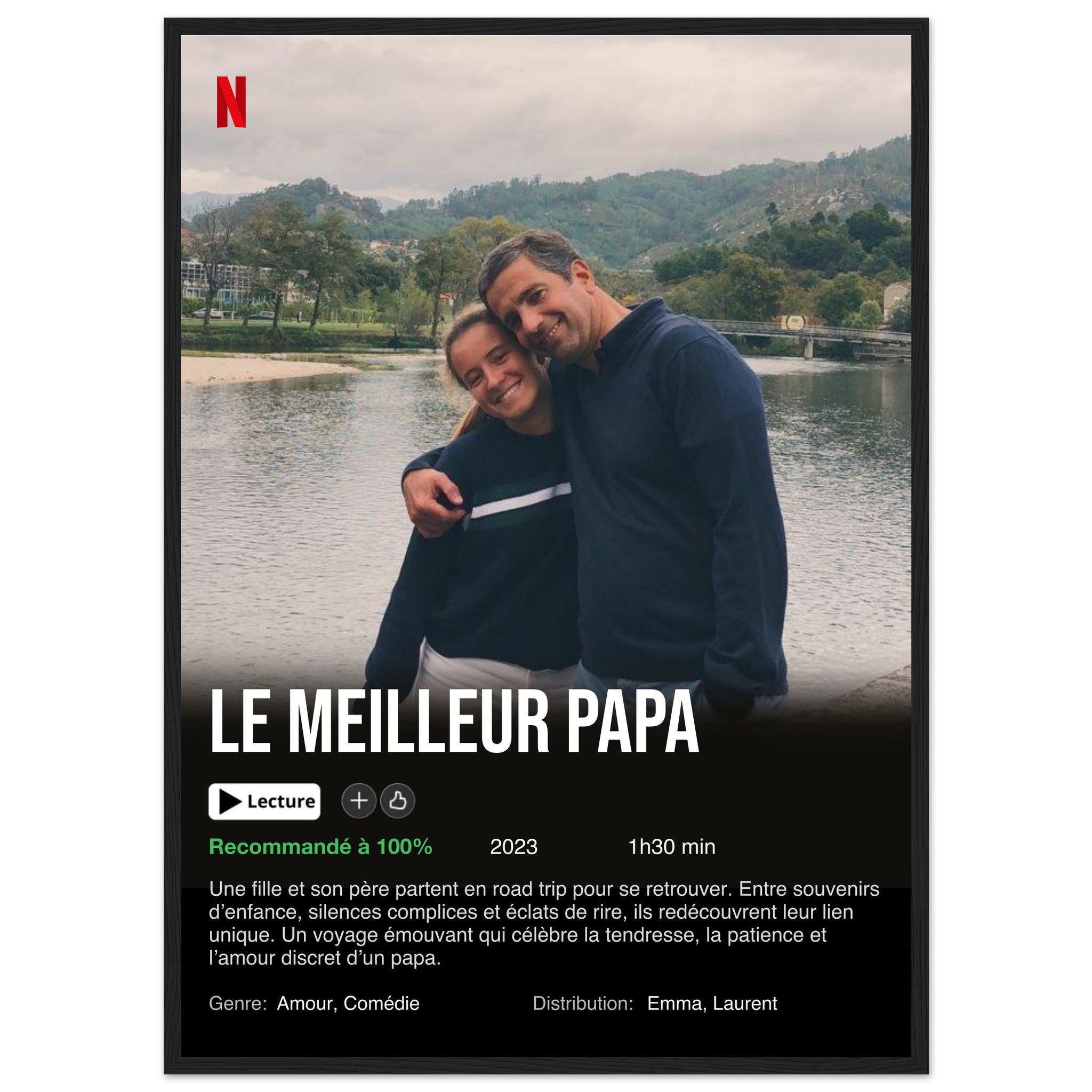 Affiche Netflix Personnalisée (Edition Fête des Pères)