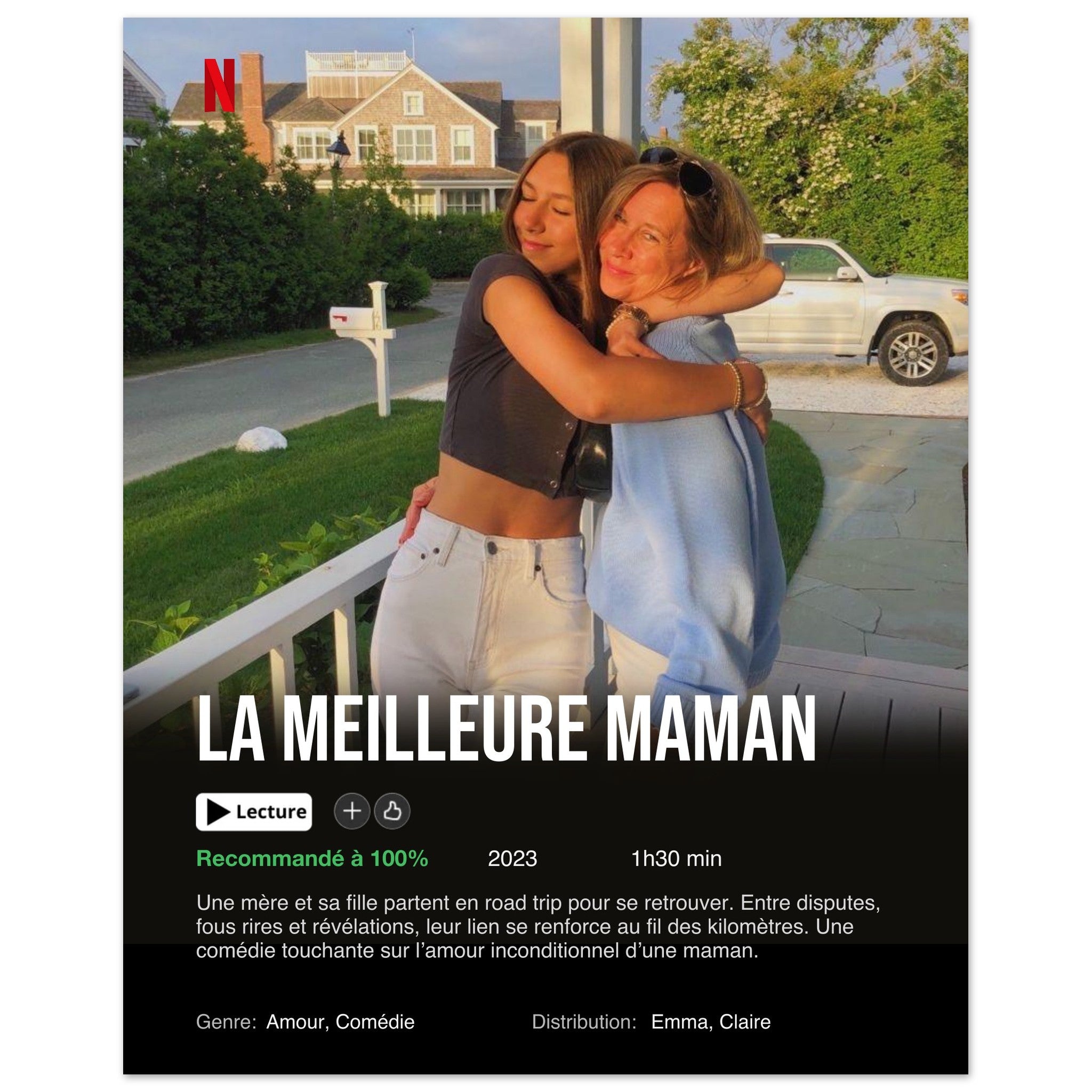 Affiche Netflix Personnalisée (Edition Maman)