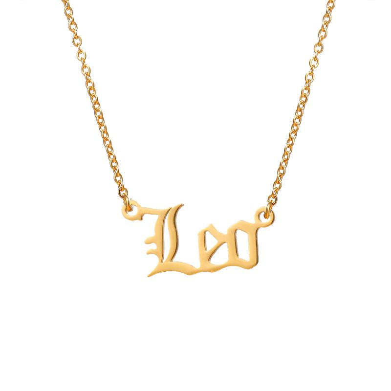 Collier Zodiac Old English