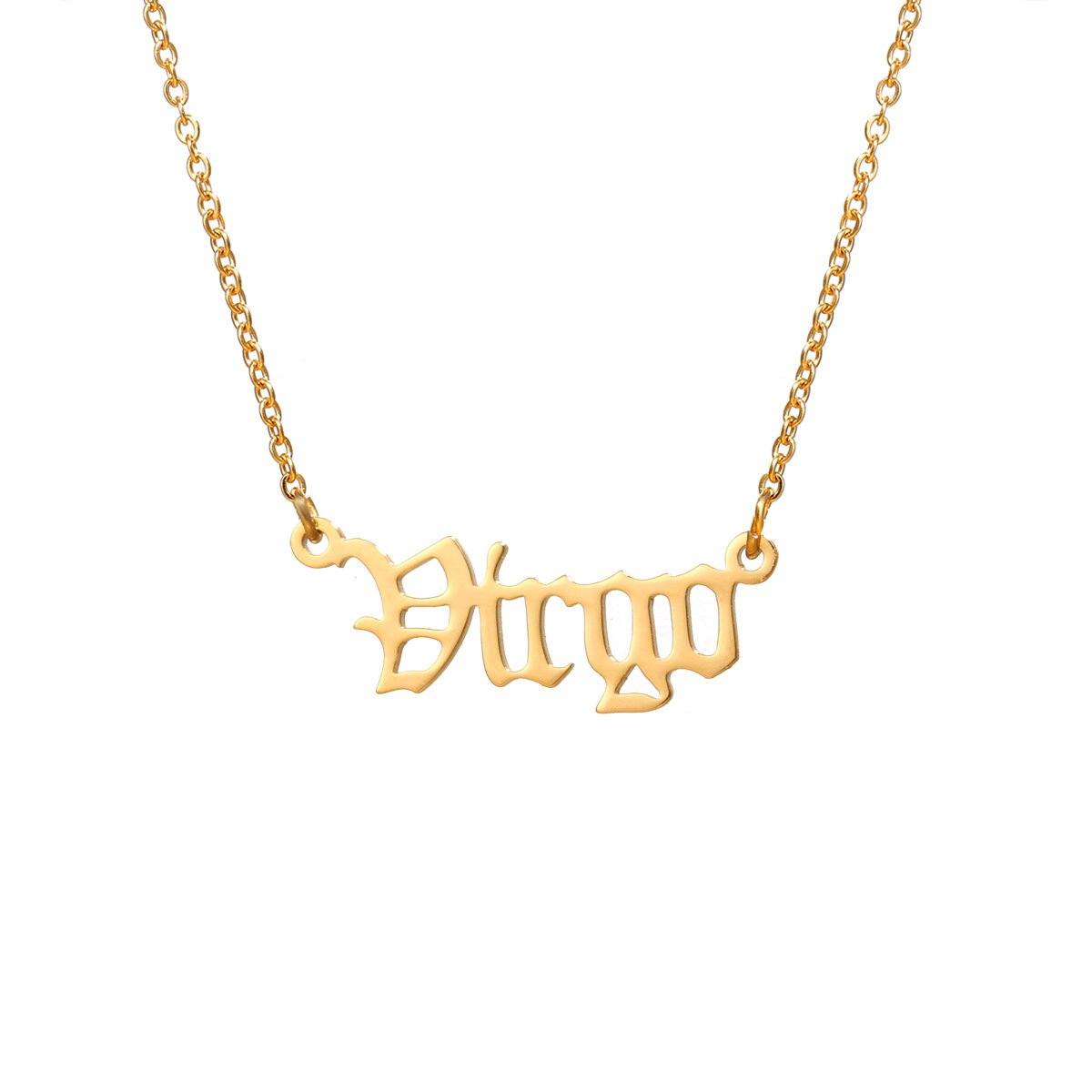 Collier Zodiac Old English