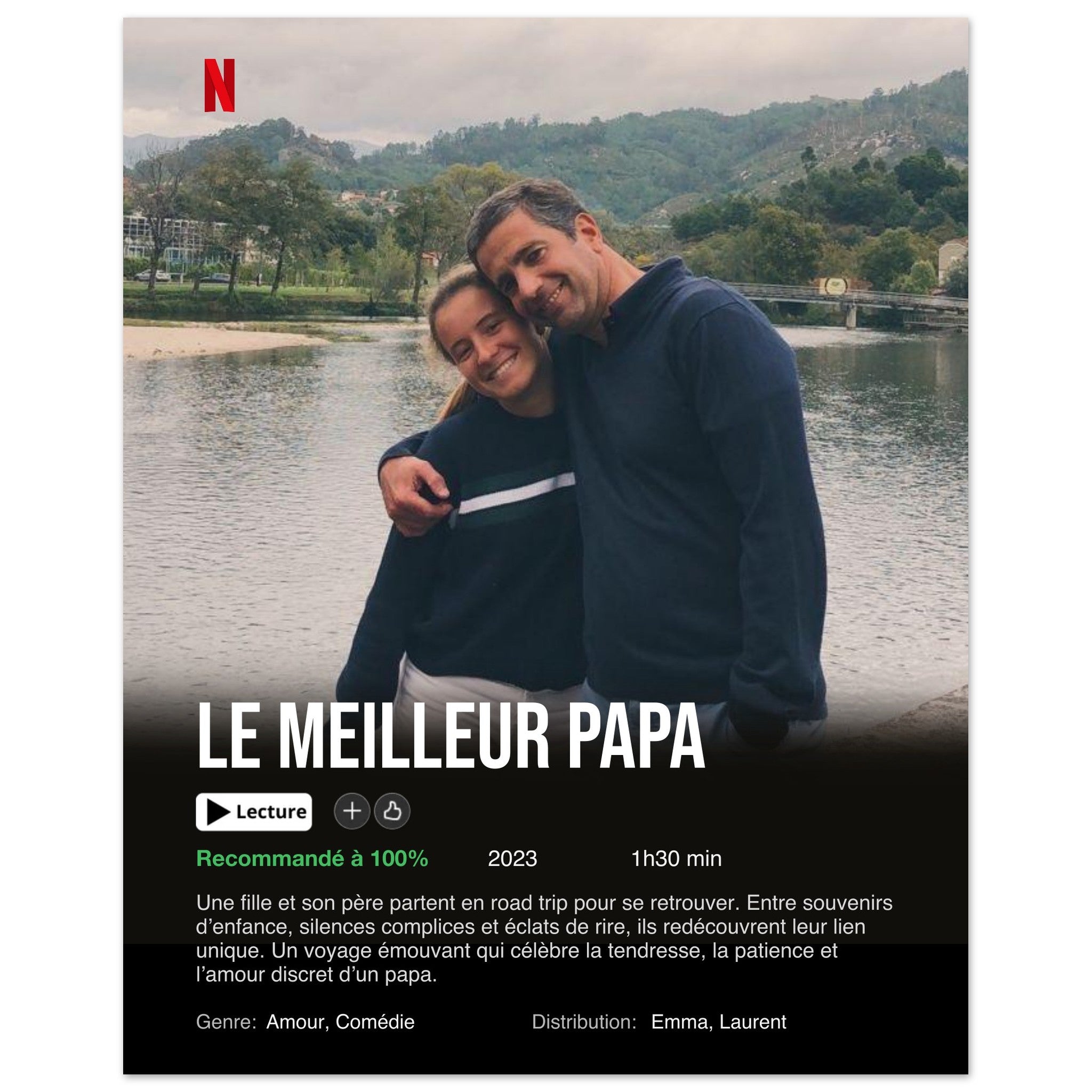 Affiche Netflix Personnalisée (Edition Fête des Pères)