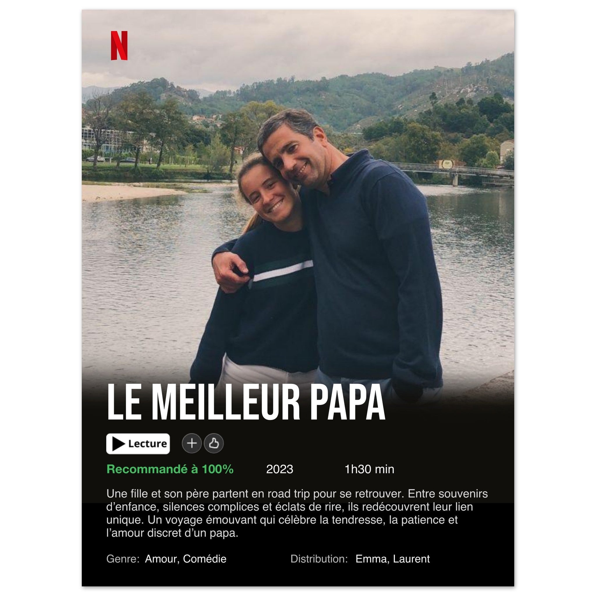 Affiche Netflix Personnalisée (Edition Fête des Pères)