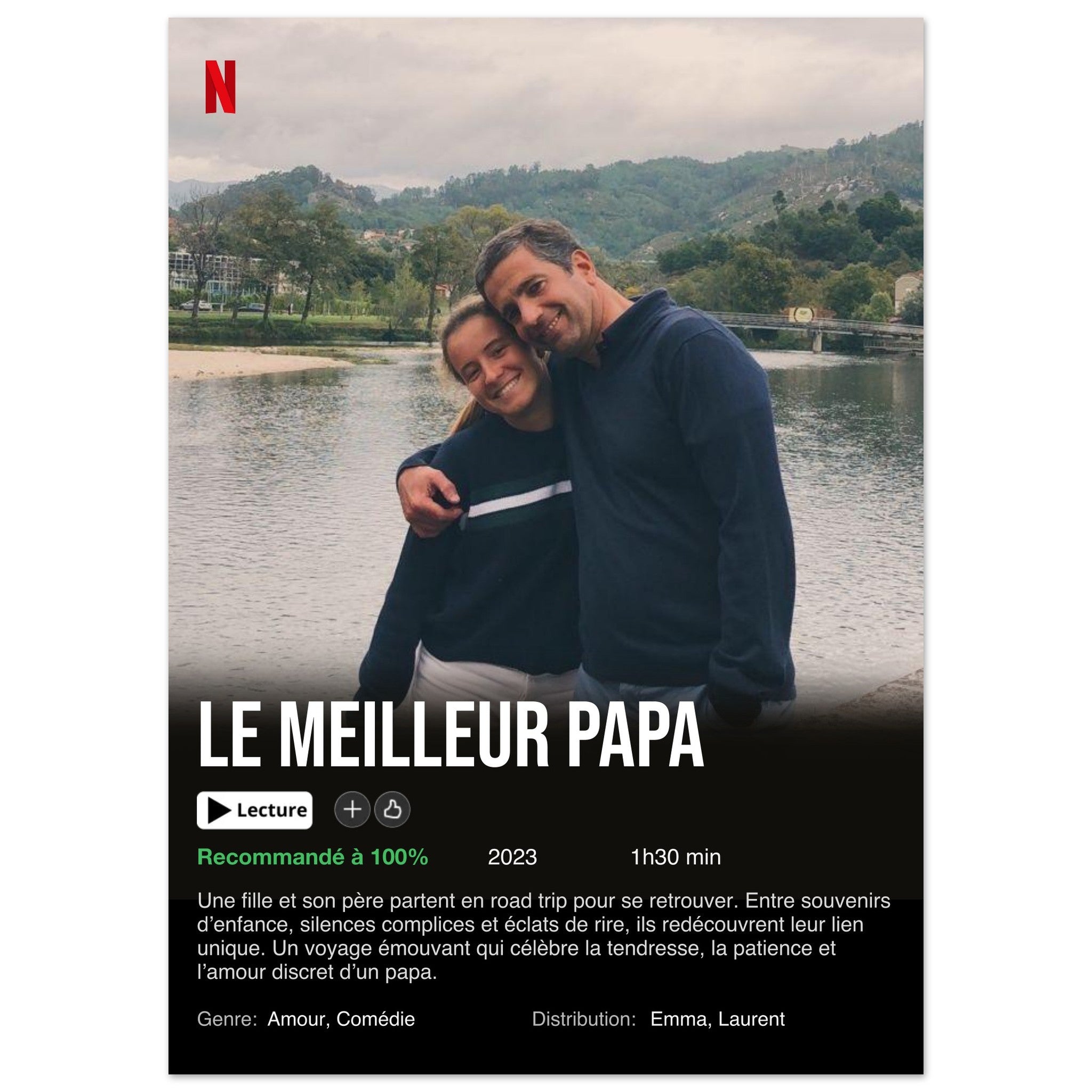 Affiche Netflix Personnalisée (Edition Fête des Pères)